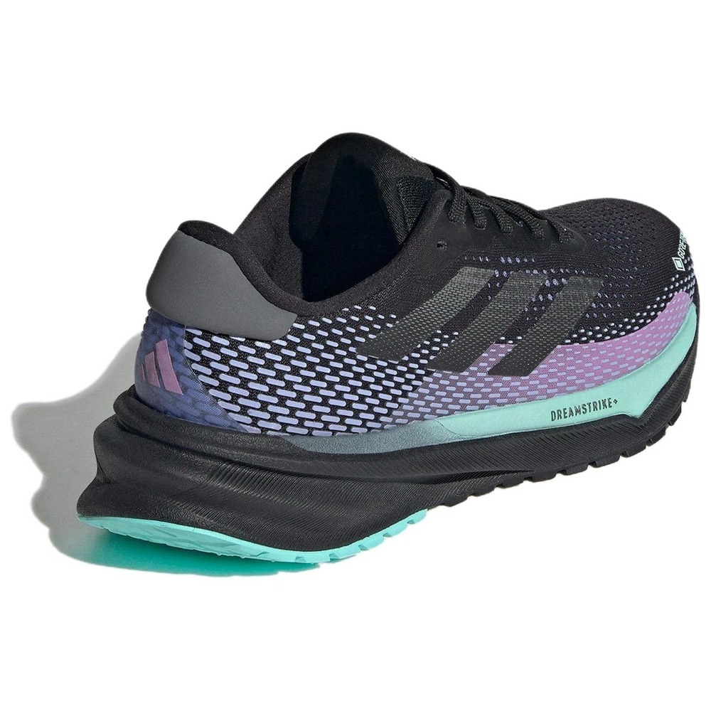 Adidas Supernova GTX GORE-TEX Womens Sz 7.5 Black Semi Flash Aqua Shoes ID6305 - Picture 5 of 6
